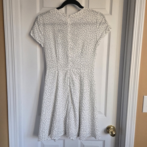 Dynamite Black and White Polka Dot Short Sleeve Dress in size xs - Picture 3 of 7